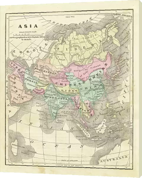 Map of Asia 1856