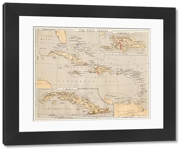 West Indies map 1869
