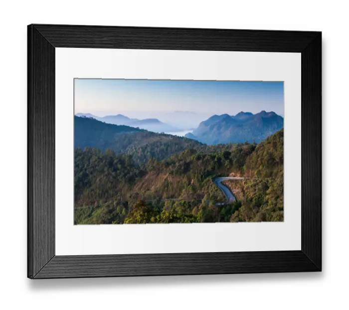 Framed Print : Road over the Doi Ang Khang, Chiangmai Framed Print : Road over the Doi Ang Khang, Chiangmai