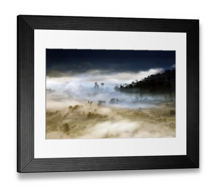 Framed Print : Foggy morning in Nan, Thailand Framed Print : Foggy morning in Nan, Thailand