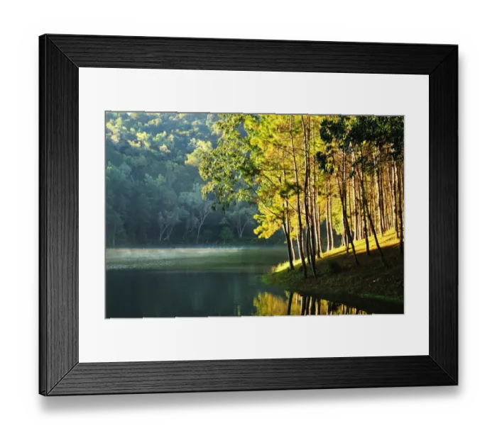 Framed Print : Pang Ung in the morning, Maehongson Framed Print : Pang Ung in the morning, Maehongson