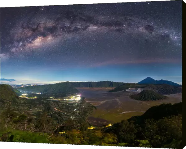 Mountain Bromo and the milky way