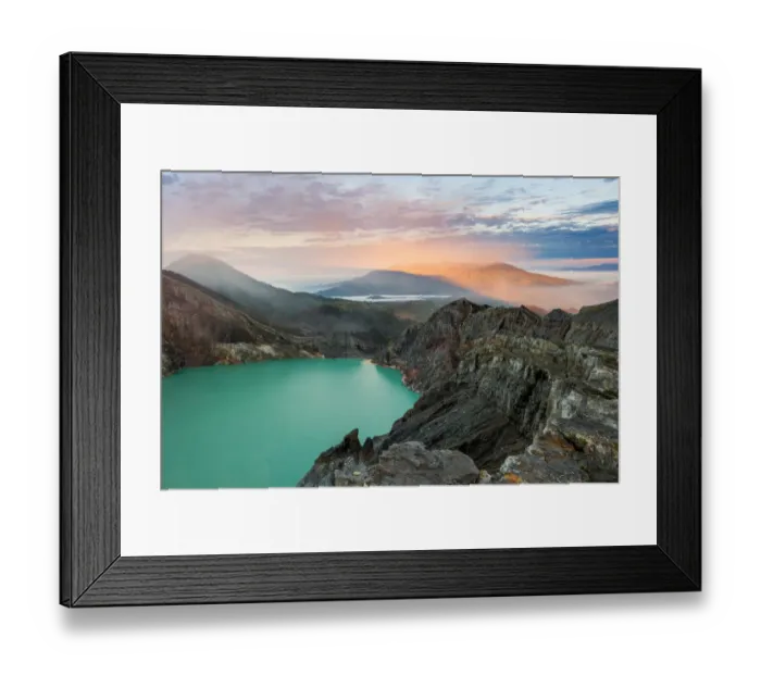 Framed Print : Ijen crater, East Java, Indonesia Framed Print : Ijen crater, East Java, Indonesia