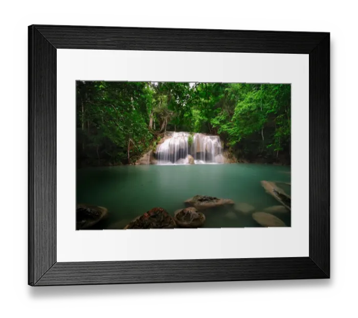 Framed Print : Erawan Waterfalls National Park Framed Print : Erawan Waterfalls National Park