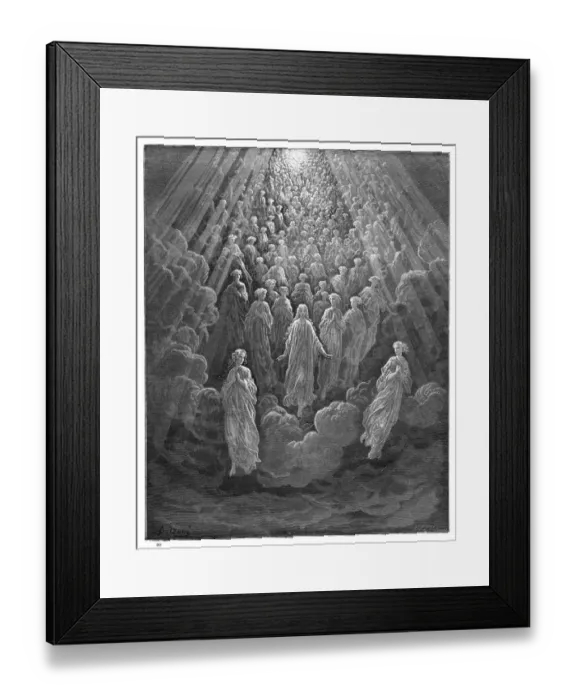 Framed Print : Host of myriad glowing souls 1870 Framed Print : Host of myriad glowing souls 1870