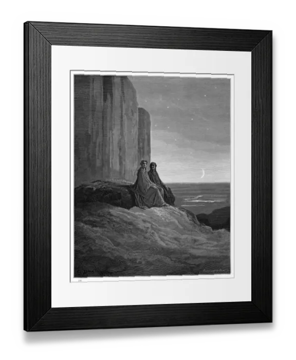 Framed Print : Firts Night in purgatory 1870 Framed Print : Firts Night in purgatory 1870