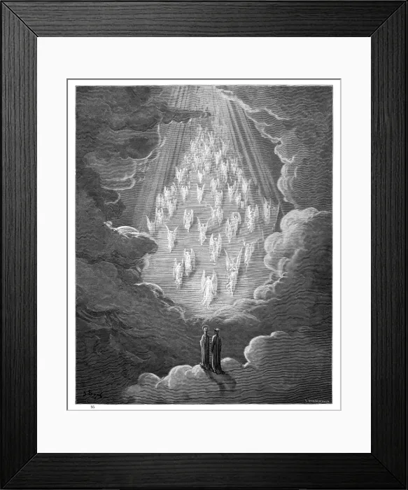 Framed Print : Seventh Sphere Saturn paradiso 1870