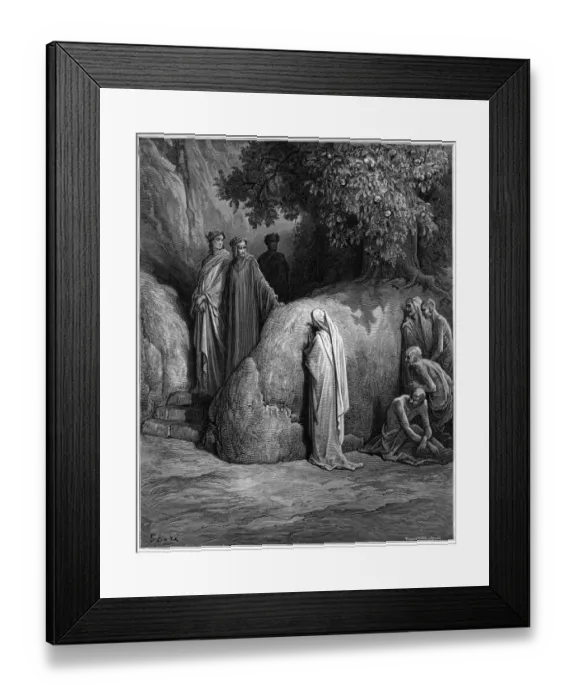 Framed Print : Forese Donati Dante Purgatory 1870 Framed Print : Forese Donati Dante Purgatory 1870