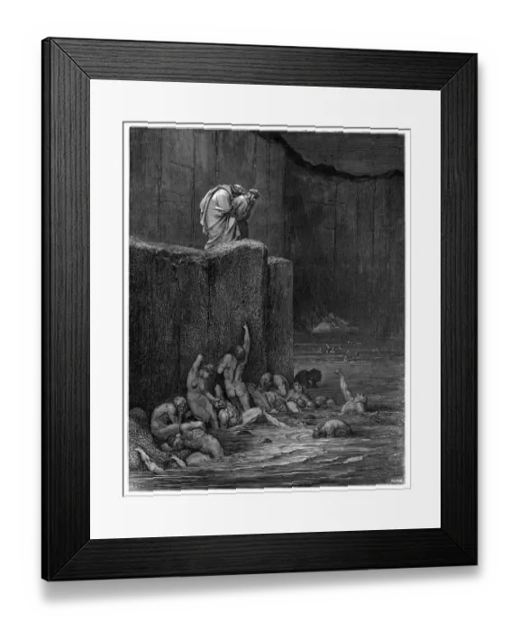 Framed Print : Dante Purgatory 1870 Framed Print : Dante Purgatory 1870