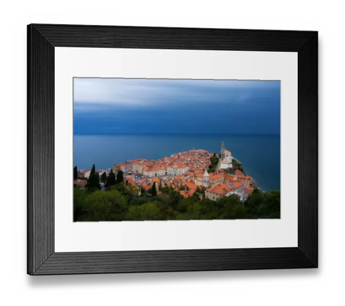 Framed Print : Cityscape of Piran, Slovenia Framed Print : Cityscape of Piran, Slovenia