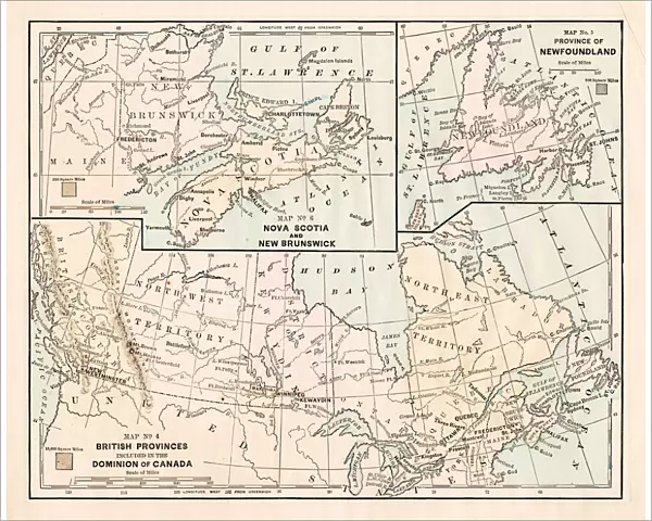 Dominion of Canada map 1881