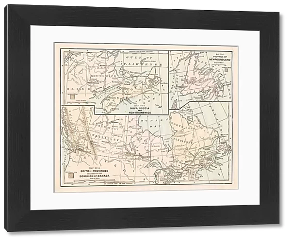 Dominion of Canada map 1881