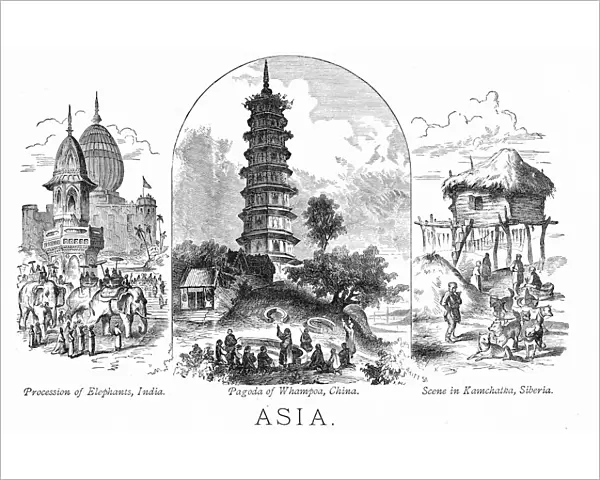 Scenes of Asia engraving 1881