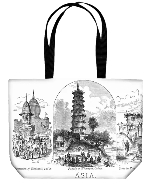 Scenes of Asia engraving 1881