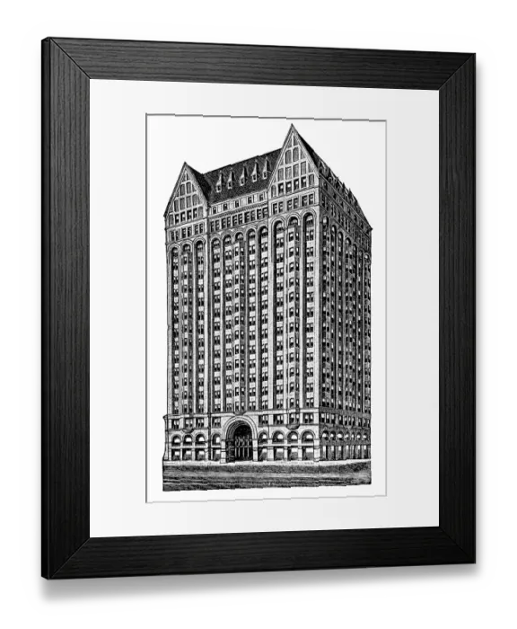 Framed Print : Masonic Temple Building Chicago (United States) Framed Print : Masonic Temple Building Chicago (United States)