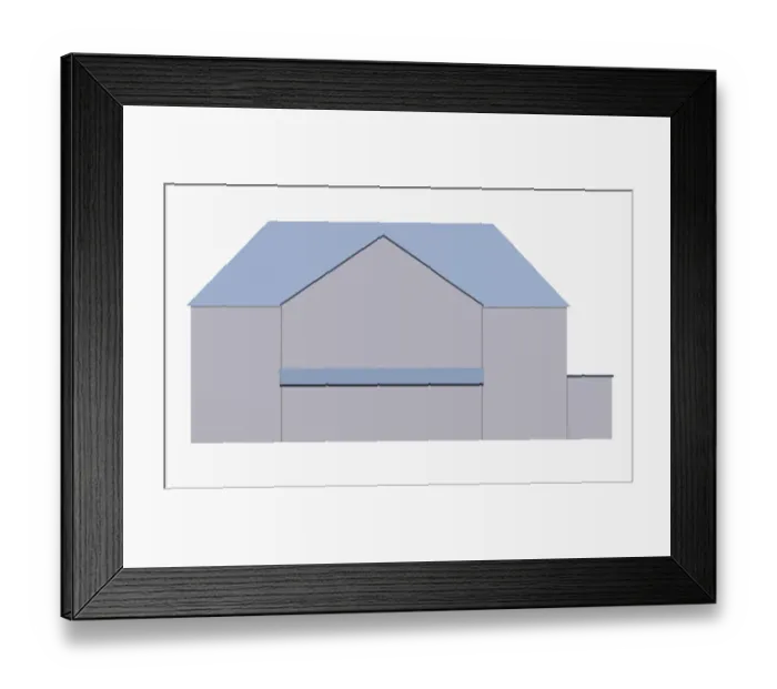Framed Print : Model of a house Framed Print : Model of a house