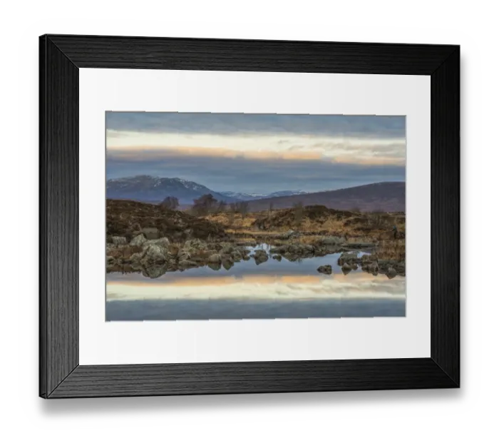 Framed Print : Loch na h-Achlaise #8 in Color Framed Print : Loch na h-Achlaise #8 in Color