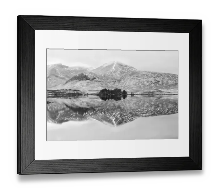 Framed Print : Loch na h-Achlaise #3 in BW Framed Print : Loch na h-Achlaise #3 in BW