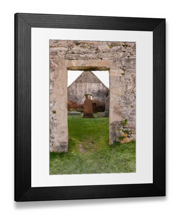Framed Print : Doorway to Cill Chriosd - Christs Church or Kilchrist Framed Print : Doorway to Cill Chriosd - Christs Church or Kilchrist