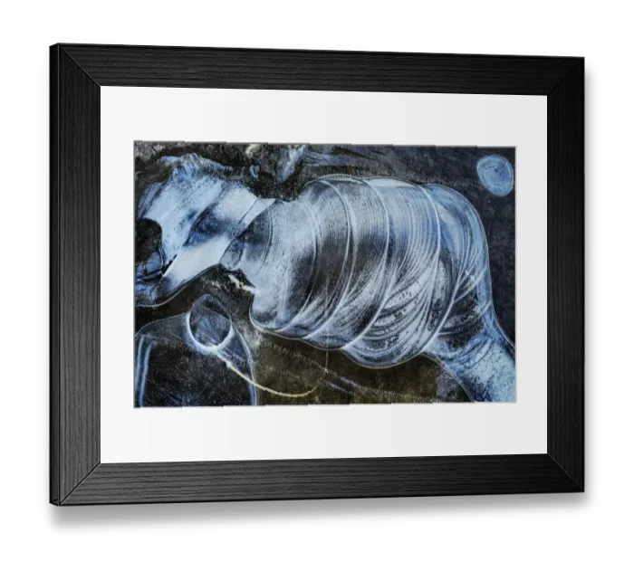 Framed Print : Foxy Michelin Man - River Sligachan Ice Abstraction #3 Framed Print : Foxy Michelin Man - River Sligachan Ice Abstraction #3