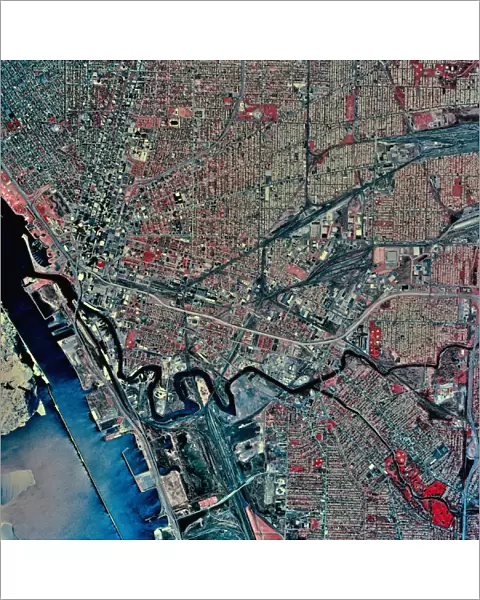 USA, New York, Buffalo, satellite image