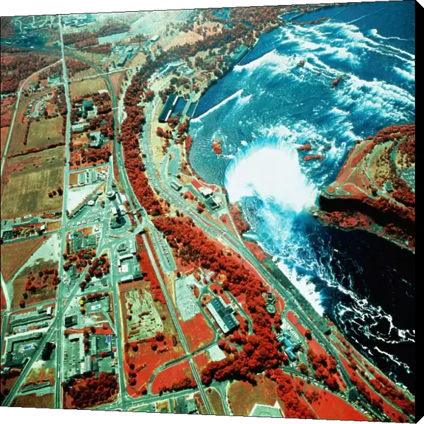 USA, New York, Niagara Falls, satellite image