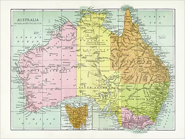 Antique Map of Australia