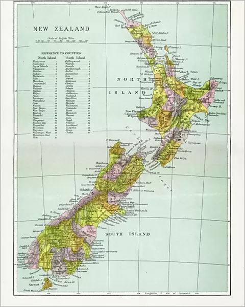 Antique Map of New Zealand