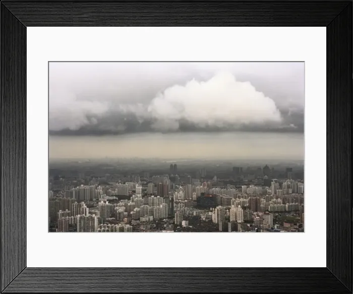 Framed Print : View Over Shanghai Skyline Framed Print : View Over Shanghai Skyline