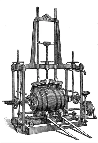 Wine barrel cleaning machine
