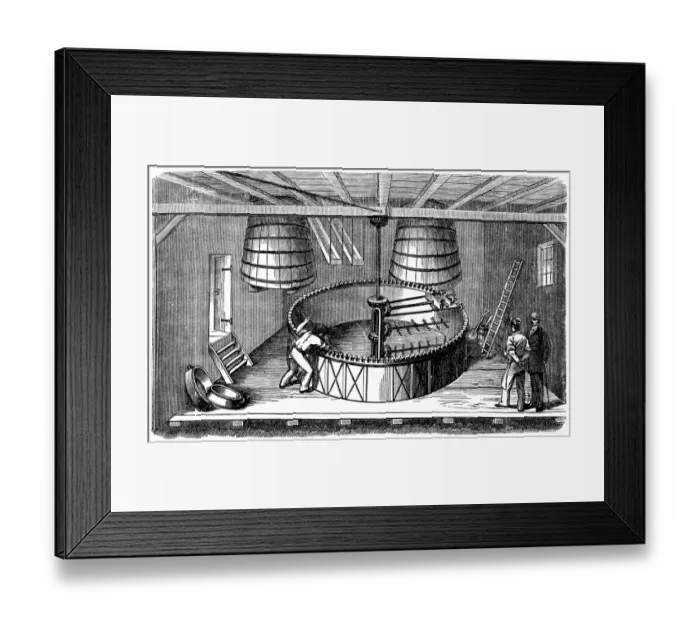 Framed Print : Beer production, Large Tun Framed Print : Beer production, Large Tun