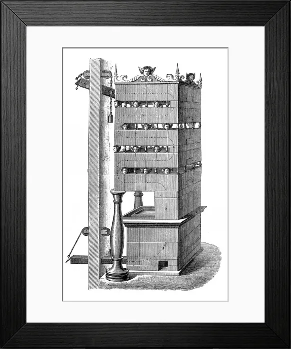 Framed Print : Section of a furnace Framed Print : Section of a furnace