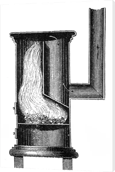 Section of a furnace