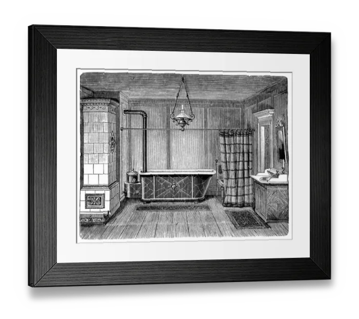 Framed Print : Elegant bathroom Framed Print : Elegant bathroom