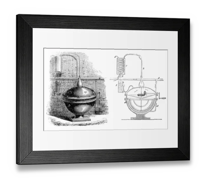 Framed Print : Apparatus for distillation Framed Print : Apparatus for distillation