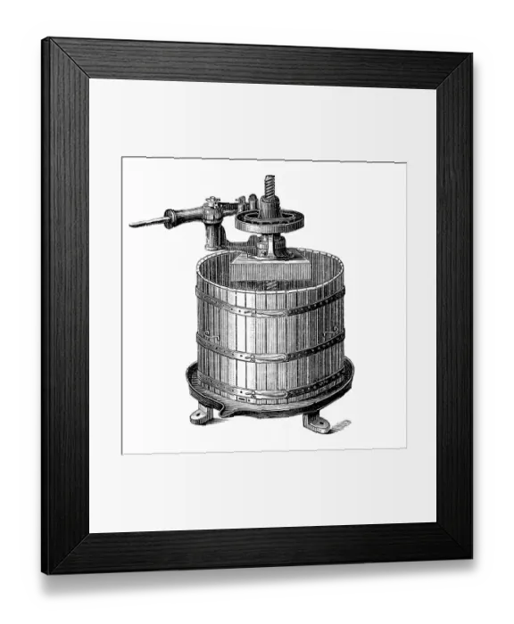 Framed Print : Fruit press Framed Print : Fruit press
