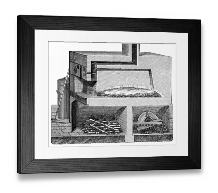 Framed Print : Bakery oven section Framed Print : Bakery oven section