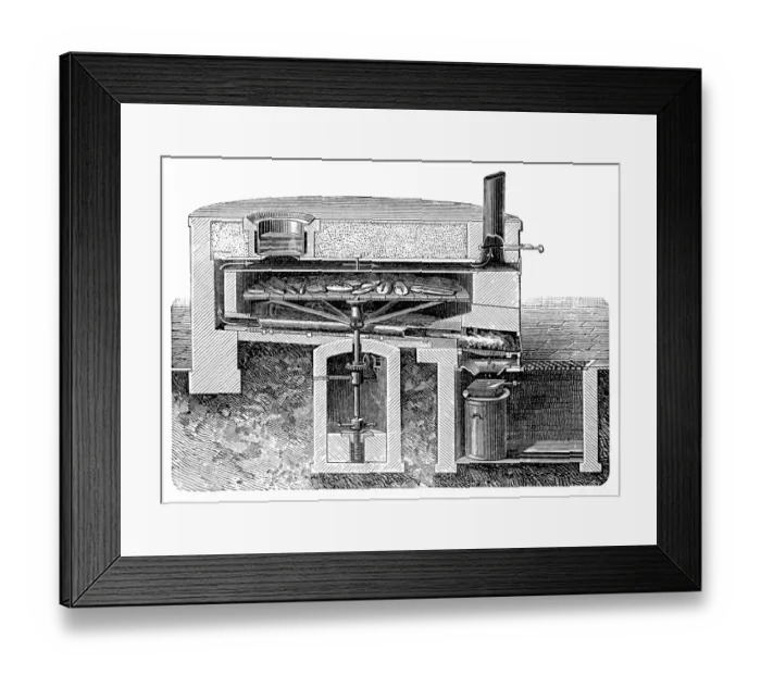 Framed Print : Bakery oven section Framed Print : Bakery oven section