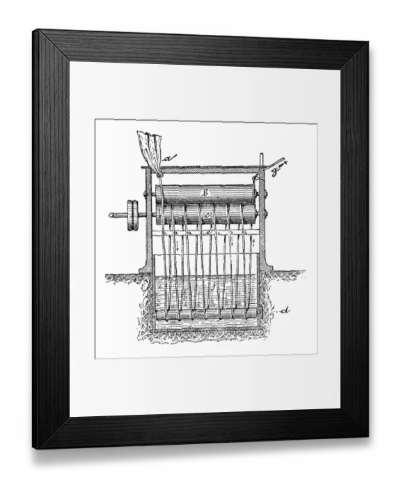 Framed Print : Paper industry machine Framed Print : Paper industry machine