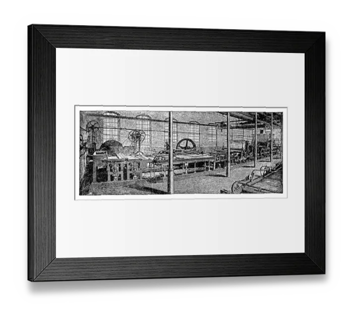 Framed Print : The flat paper machine Framed Print : The flat paper machine
