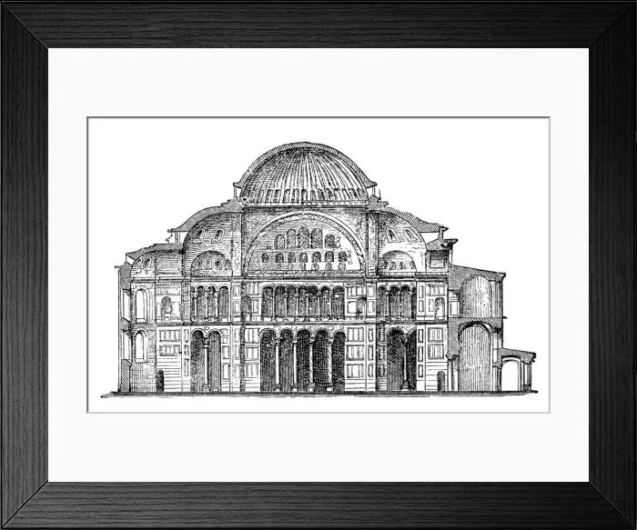 Framed Print : St. Sophia Church section Framed Print : St. Sophia Church section