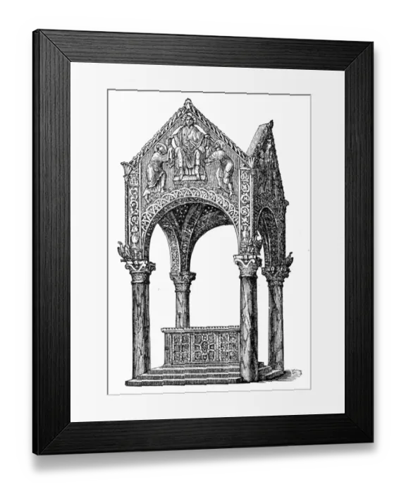 Framed Print : Ciborium in Basilica of Saint Ambrogio Framed Print : Ciborium in Basilica of Saint Ambrogio