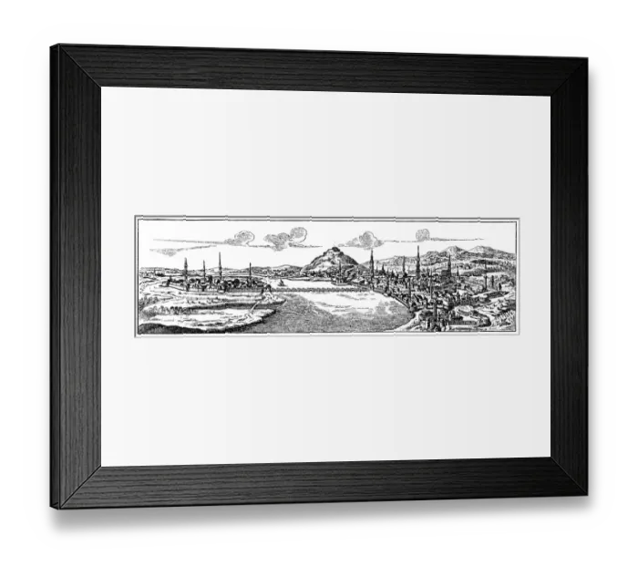 Framed Print : Buda and Pest from 17 century Framed Print : Buda and Pest from 17 century