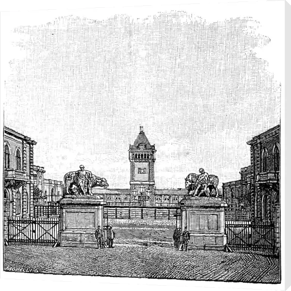 The slaughterhouses main gate, Hude & Hennicke