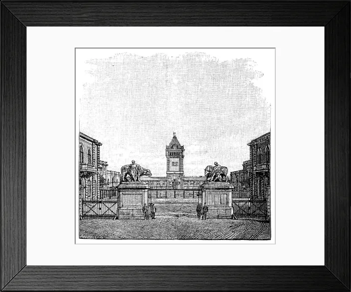 Framed Print : The slaughterhouses main gate, Hude & Hennicke Framed Print : The slaughterhouses main gate, Hude & Hennicke
