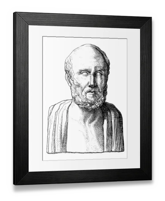 Framed Print : Hippocrates of Kos (c. 460 BC-c. 370 BC) Framed Print : Hippocrates of Kos (c. 460 BC-c. 370 BC)