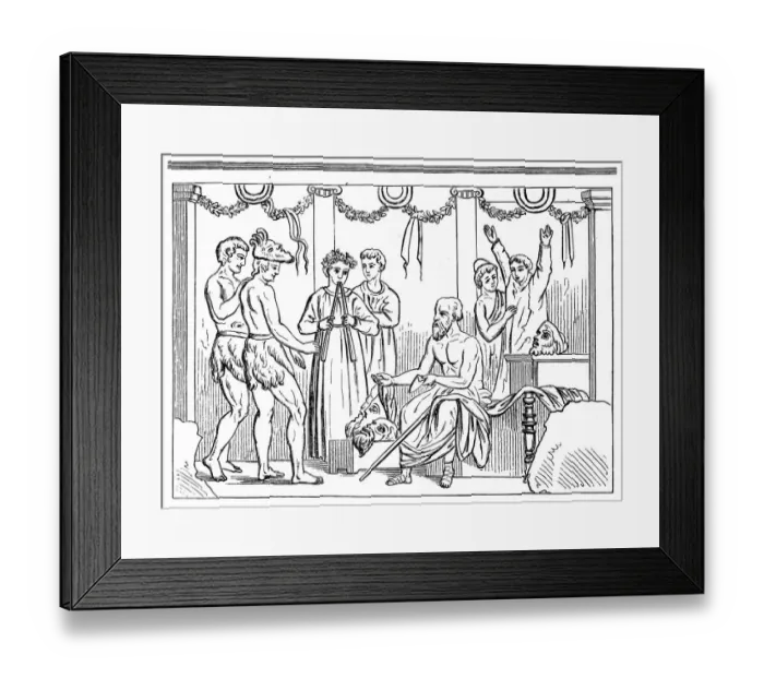 Framed Print : Instruction of the actors in an ancient theater Framed Print : Instruction of the actors in an ancient theater
