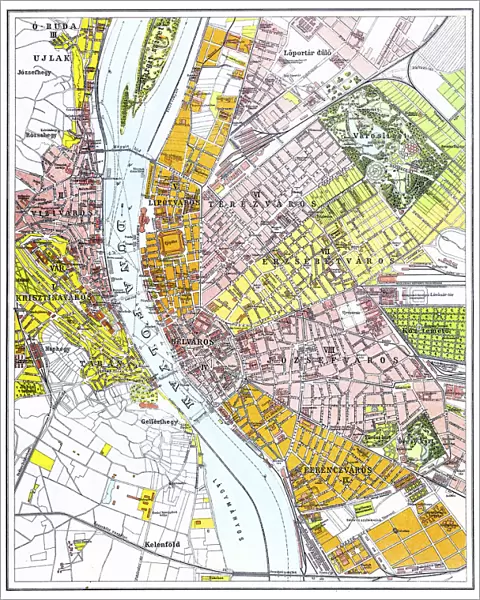 Budapest city map