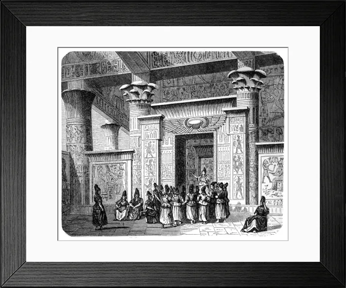 Framed Print : Pythagoras among the Egyptian priests Framed Print : Pythagoras among the Egyptian priests