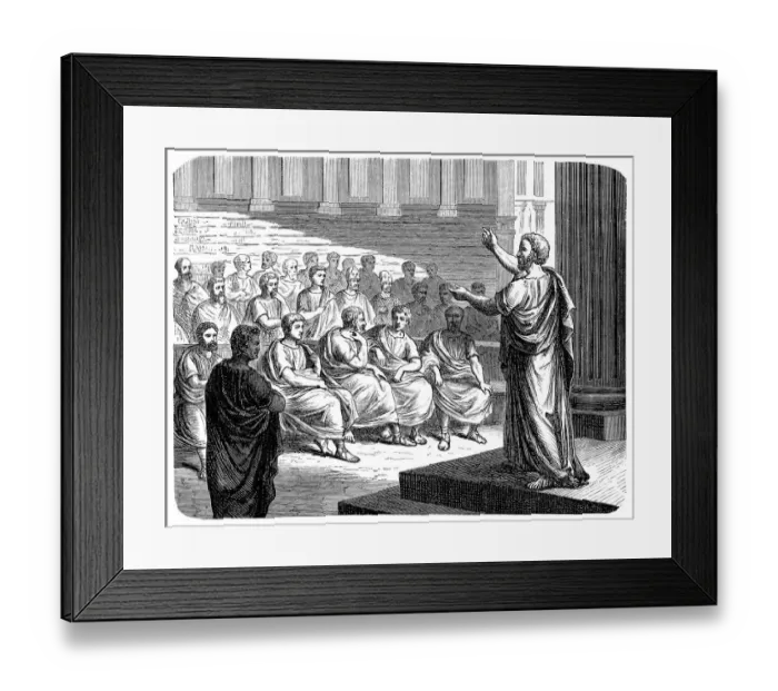 Framed Print : Demosthenes (384 BC-322 BC) Framed Print : Demosthenes (384 BC-322 BC)